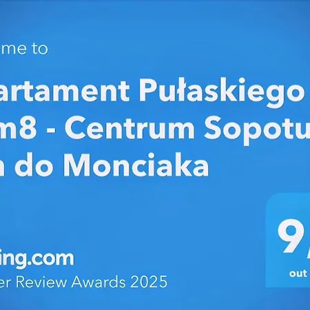 Apartment Pulaskiego 11m8 - Centrum Sopotu 1 Min Do Monciaka *
